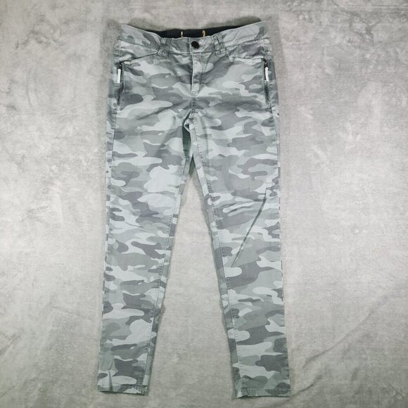 Democracy Ab Technology Camo Women Jeans Size 10 Stretch Military Grunge Hipster - Picture 1 of 10